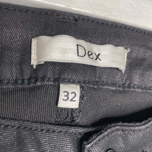 Dex Skinny Distressed Coated Denim - Picture 14 of 15